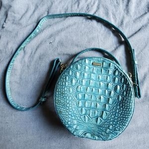 Brahmin Turquoise Crossbody Leather Purse